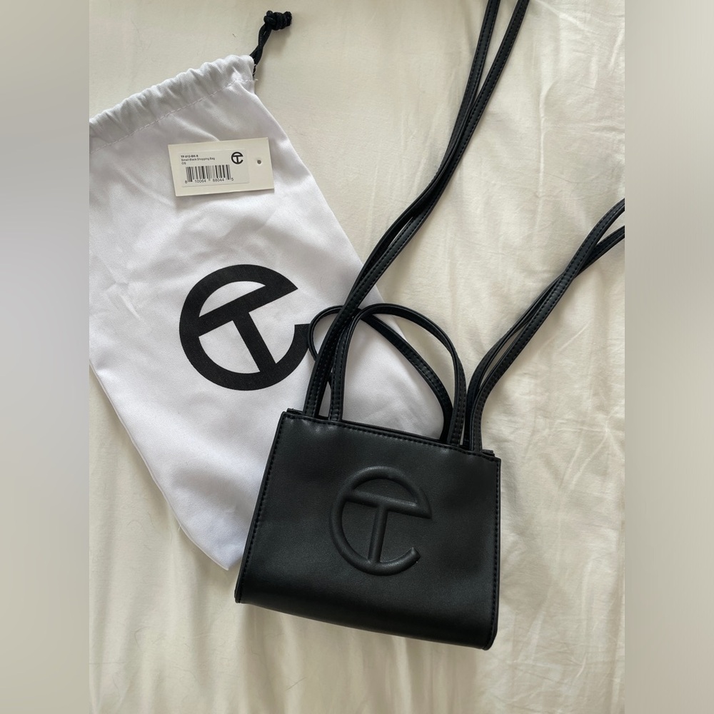 Small Black Telfar Shopping Bag